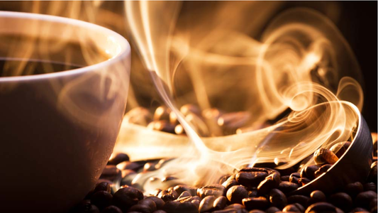 “Freshly roasted Turkish coffee beans on burlap sack”  “Barista preparing double roasted Turkish coffee”